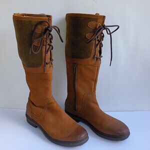 UGG 'ELSA' WATERPROOF BOOT CHESTNUT Women's Knee High Leather 1008438 SZ 8